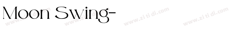Moon Swing字体转换